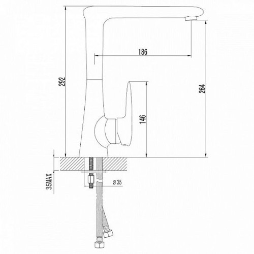 Смеситель LEMARK Status LM4405C хром