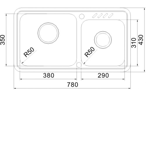 Кухонная мойка OULIN OL-H9903