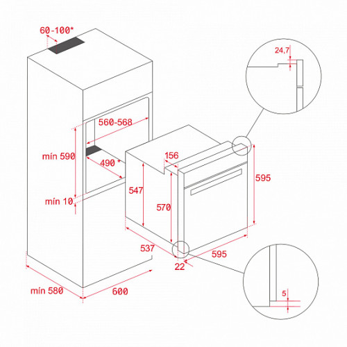 Духовой шкаф TEKA HLB 8400 FULL BLACK (111000076)