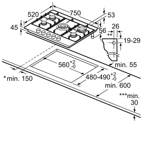 Варочная поверхность BOSCH PGQ7B5B90