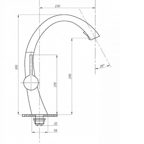 Смеситель ПРОФСАН PSM-301-9 Steel