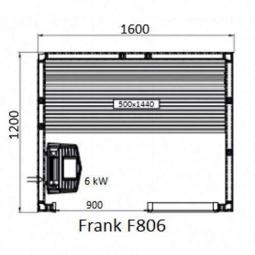 Финская сауна FRANK F806 ЛИПА