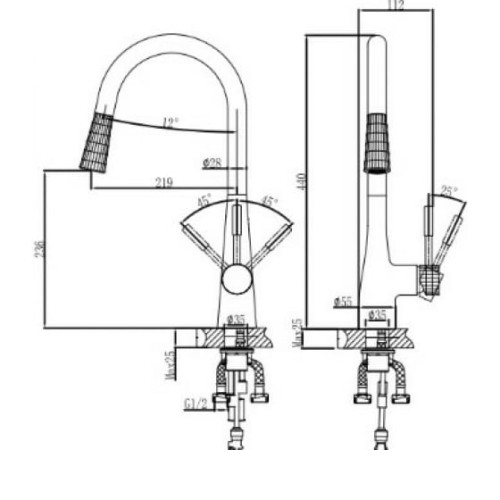 Смеситель D&K DA1462517A