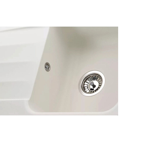 Кухонная мойка KUPPERSBERG LIRA 1B1D WHITE ALABASTER