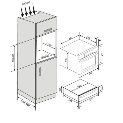Ящик для подогрева посуды BERTAZZONI WD60B