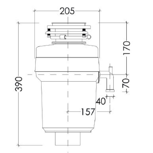 Измельчитель пищевых отходов KUPPERSBERG WS 750 V