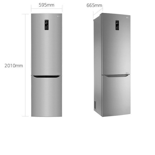 Холодильник LG GB-B60PZDZS серебристый