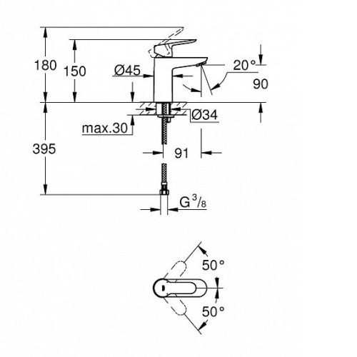 Смеситель GROHE BauEdge 23330000