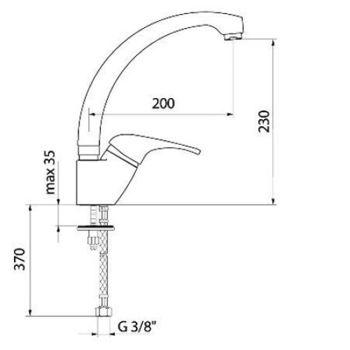 Смеситель WEBERT mare black ma921302