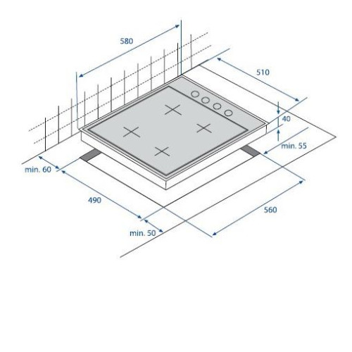 Поверхность BEKO hizg 64121 ar