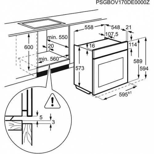 Духовой шкаф ELECTROLUX EOD6P77WZ