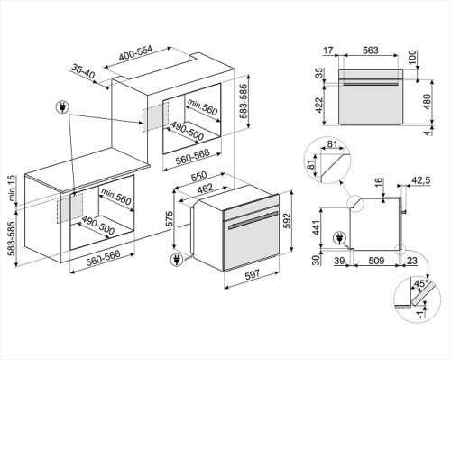 Духовой шкаф SMEG SOP6604TPNR