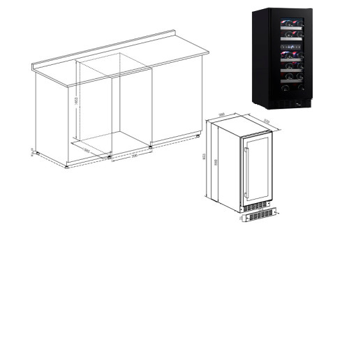 Винный шкаф TEMPTECH SOMQ38DRB
