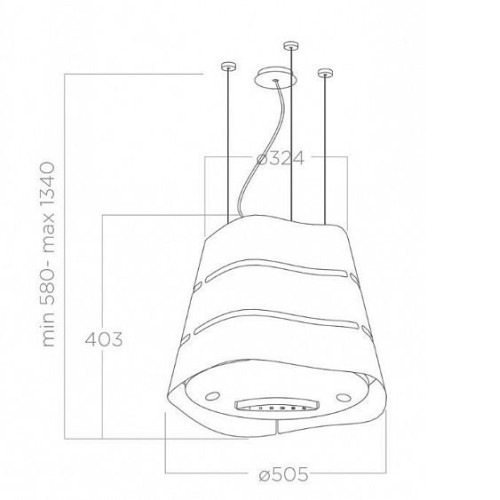 Вытяжка ELICA WAVE UX BL MAT/F/51 (PRF0171193)