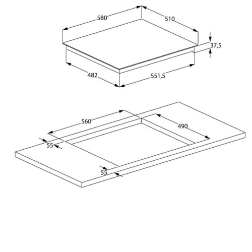 Варочная поверхность BEKO HIC64402T