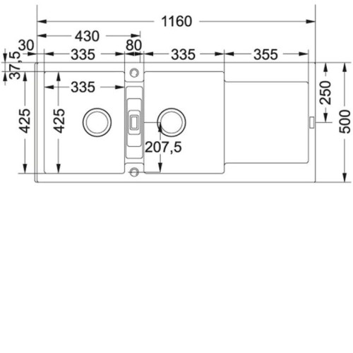 Кухонная мойка FRANKE MRG 621-116 чёрный (114.0157.498)
