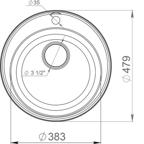 Кухонная мойка GRANFEST QUARZ GF-Z 08 D480 терракот