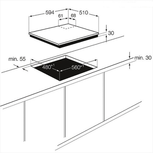Поверхность ZANUSSI zgg 566414 c