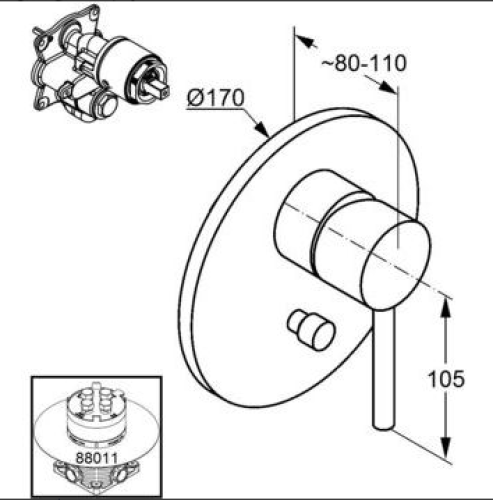 Смеситель KLUDI BOZZ 386500576