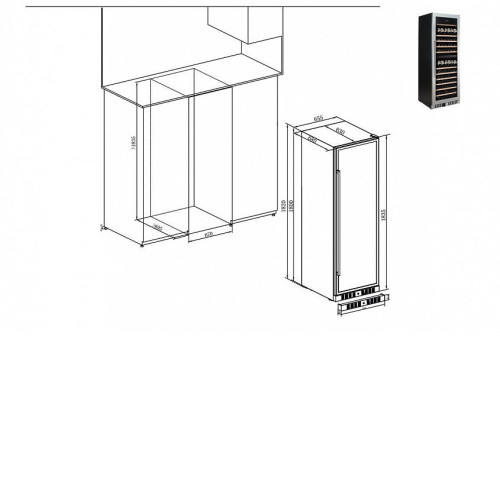 Винный шкаф TEMPTECH E1000DX