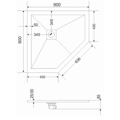 Экран для поддона GROSSMAN GR-S19090D Strong