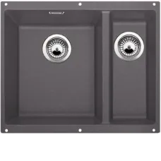 Кухонная мойка BLANCO SUBLINE 340/160-U SILGRANIT 523559 темная скала Кухонная мойка BLANCO SUBLINE 340/160-U SILGRANIT 523559 темная скала