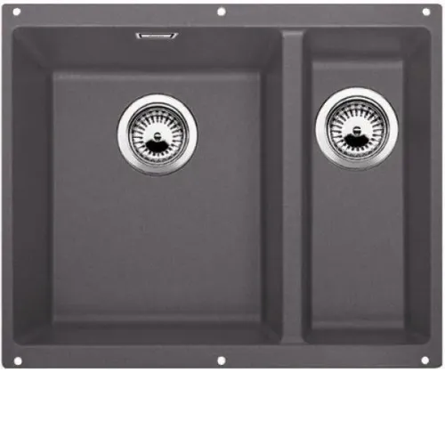 Кухонная мойка BLANCO SUBLINE 340/160-U SILGRANIT 523559 темная скала