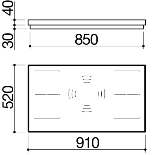 Варочная поверхность BARAZZA 1PKS90N