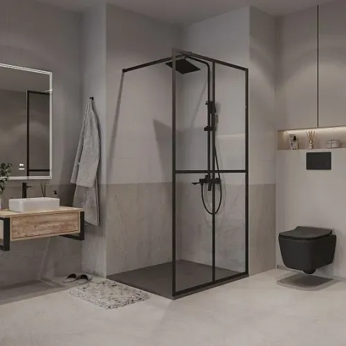 Душевая перегородка NIAGARA NG-686-90BLACK