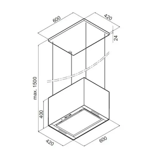 Вытяжка MAUNFELD BOX Wire 60 белый