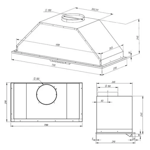 Вытяжка AKPO Neva Glass Eco 80 WK-4 белый/нержавеющая сталь