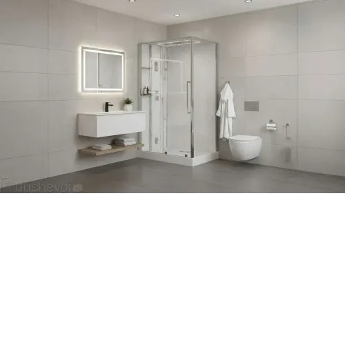 Душевая кабина ACQUAZZONE Viktoria 120SL CHROME без пара