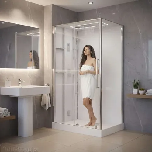 Душевая кабина ACQUAZZONE Viktoria 120SL CHROME без пара