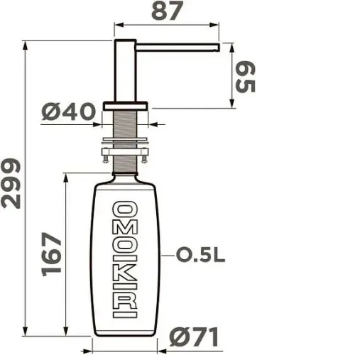 Дозатор OMOIKIRI OM-10-BN 4995102