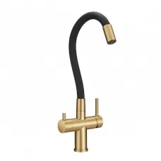 Смеситель MILACIO Ultra MCU.560.GDB золото/черный шланг Смеситель MILACIO Ultra MCU.560.GDB золото/черный шланг