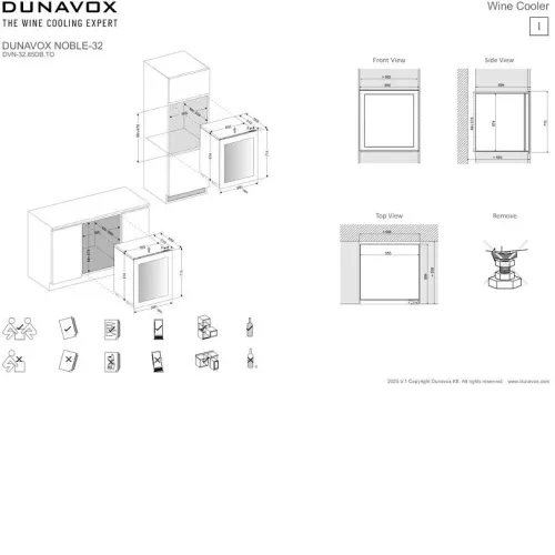 Винный шкаф DUNAVOX DVN-32.85DB.TO