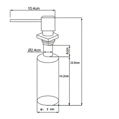 Дозатор OULIN OL-401 FS сатин