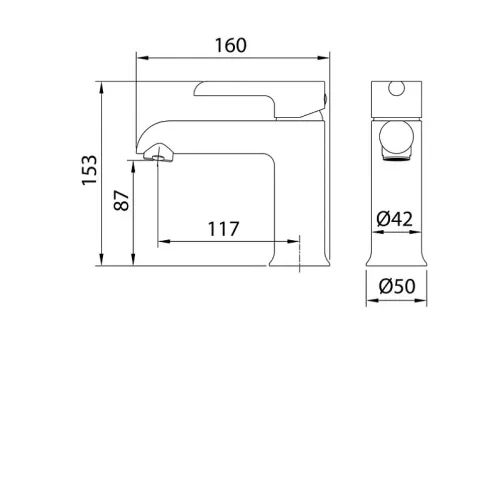 Смеситель GROSSMAN Alba 510.K35.06.100/000 хром с белым