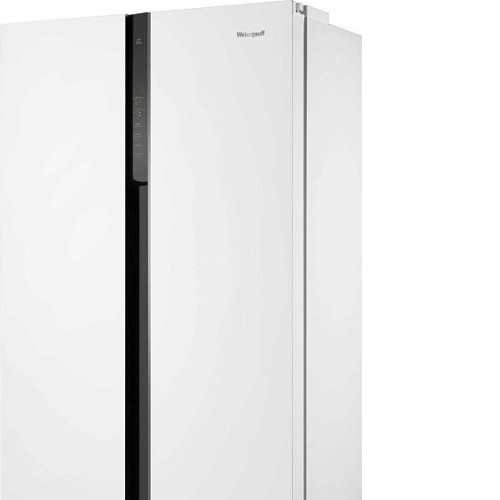 Холодильник WEISSGAUFF WSBS 500 Inverter NoFrost White Glass