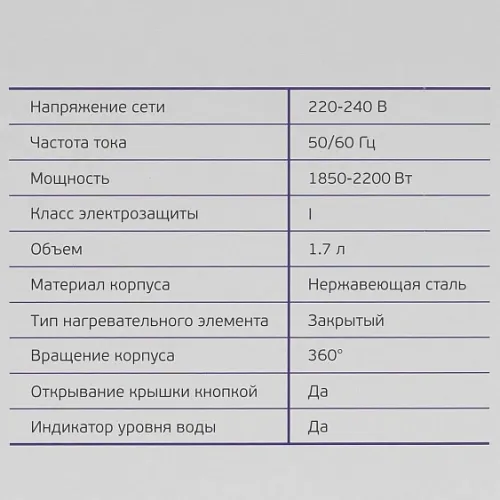 Чайник RENOVA KT17S-03B