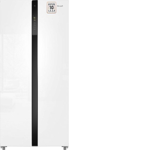 Холодильник WEISSGAUFF WSBS 500 Inverter NoFrost White Glass