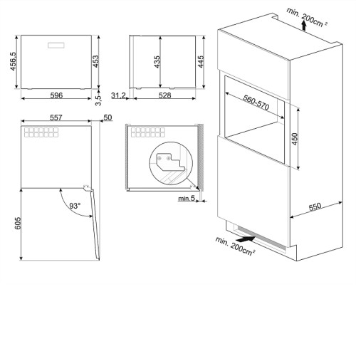Винный шкаф SMEG CVI120B3E