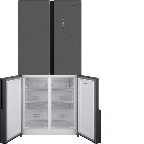 Холодильник WEISSGAUFF WCD 450 Bru Steel Glass NoFrost Inverter