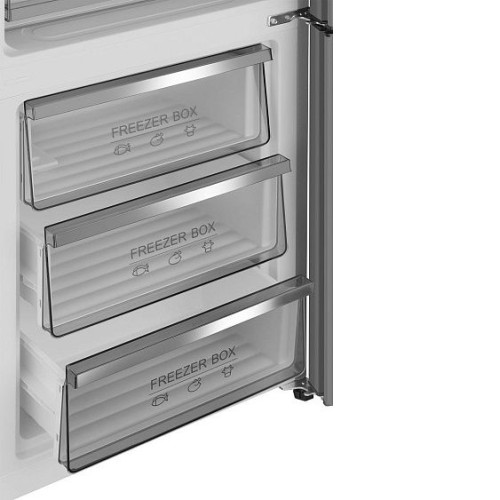 Холодильник WEISSGAUFF WRK 195 D Full NoFrost Dark Grey Glass
