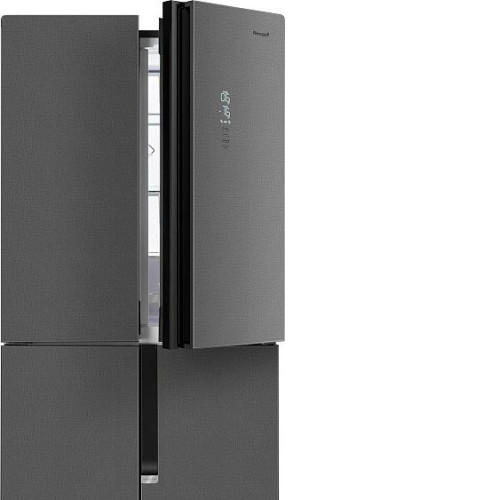 Холодильник WEISSGAUFF WCD 450 Bru Steel Glass NoFrost Inverter