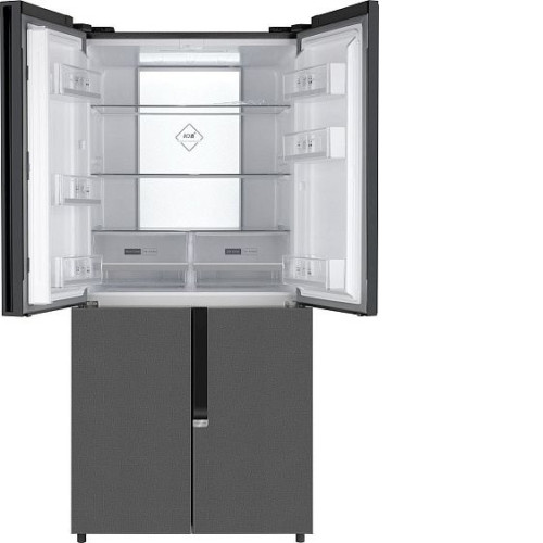 Холодильник WEISSGAUFF WCD 450 Bru Steel Glass NoFrost Inverter