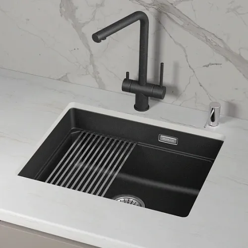 Кухонная мойка GRANULA KS-5501iU шварц