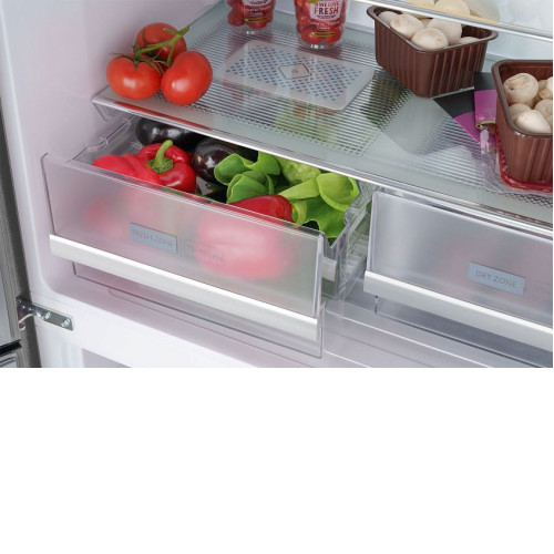 Холодильник WEISSGAUFF WCD 450 Bru Steel Glass NoFrost Inverter