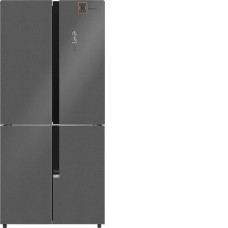 Холодильник WEISSGAUFF WCD 450 Bru Steel Glass NoFrost Inverter