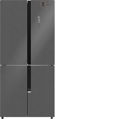 Холодильник WEISSGAUFF WCD 450 Bru Steel Glass NoFrost Inverter